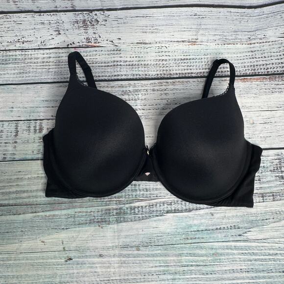 Victoria's Secret Body by Victoria Perfect Shape Push-Up Smooth Bra Black 36DD - Picture 2 of 4